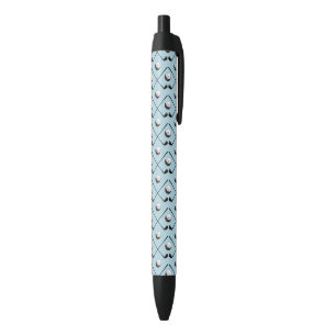 Golf Club Pattern Blue Zwarte Inkt Pen