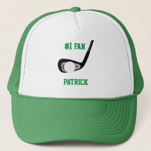 Golf Club Putter en Bal #1 Sportfan met Naam Trucker Pet