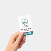 Golf Club Special Tournament Custom Event Pass Badge (Handheld)