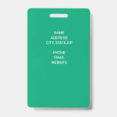 Golf Club Special Tournament Event Pass Badge (Achterkant)