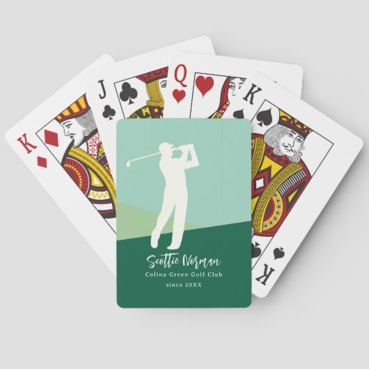 Golf Club Spelers Kaarten Spel (Achterkant)
