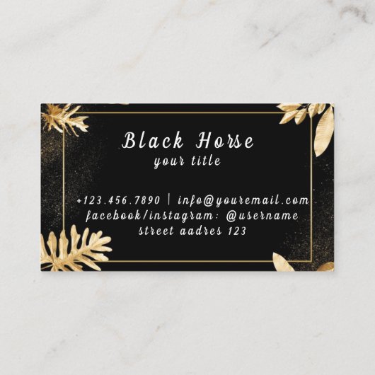 Golf Club Visitekaartje (Achterkant)