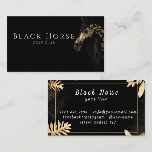 Golf Club Visitekaartje (Voorkant / Achterkant)