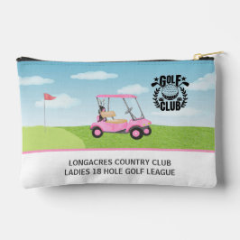 Golf Club Women's League Roze Winkelwagen Logo Etui