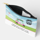 Golf Club Women's League Roze Winkelwagen Logo Etui (Open)