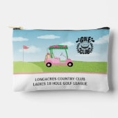 Golf Club Women's League Roze Winkelwagen Logo Etui (Voorkant)