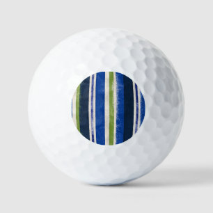Golf Clubhouse Blauw Groene Strepen Golfballen