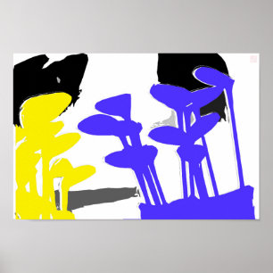 Golf Clubs Abstract - Originele Golf Art-afdrukken Poster