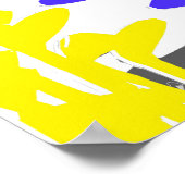 Golf Clubs Abstract - Originele Golf Art-afdrukken Poster (Hoek)