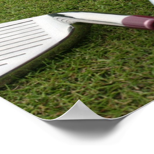 Golf Clubs afdrukken Poster (Hoek)