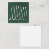 Golf Clubs Antiek Golfkunst  groene stijl Informatiekaartje (Voorkant / Achterkant)