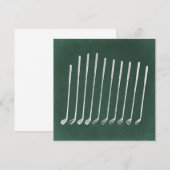 Golf Clubs Antiek Golfkunst  groene stijl Kaart (Voorkant / Achterkant)