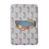 Golf Clubs Bag Tiled Text Design  Badmat (Voorkant Verticaal)