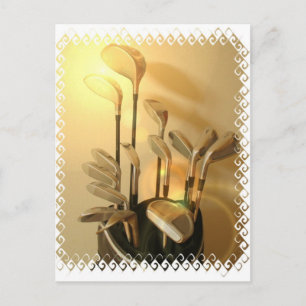 Golf Clubs Briefkaart