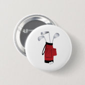 Golf Clubs en Bag Ronde Button 5,7 Cm (Voorkant /achterkant)
