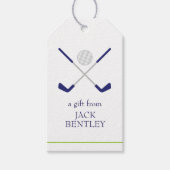 Golf Clubs en Ball Personal Gift Labels Cadeaulabel (Voorkant)