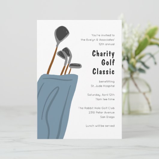 Golf Clubs Event Kaart (Staand voorkant)