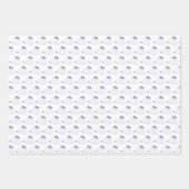 Golf Clubs, Golf Bags, Golf T-shirt Blue Inpakpapier Vel (Voorkant 3)