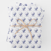 Golf Clubs, Golf Bags, Golf T-shirt Blue Inpakpapier Vel (In situ)