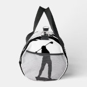 Golf, Clubs, Golfer, Zwart & Wit Plunjezak (Rechts)