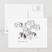 Golf Clubs in Black & White Briefkaart (Voorkant / Achterkant)