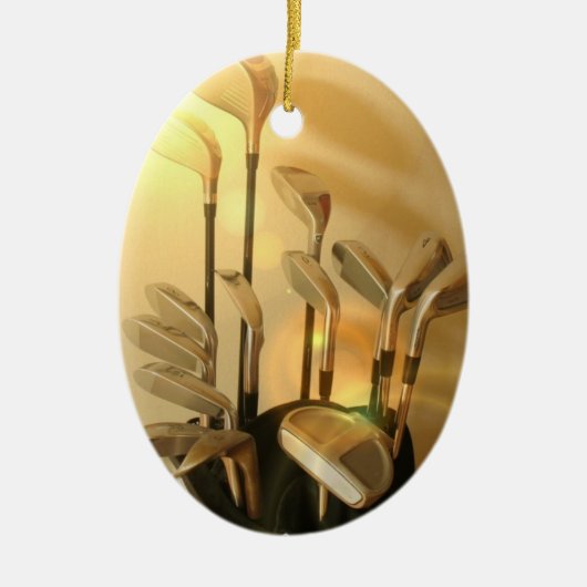 Golf Clubs Ornament (Voorkant)