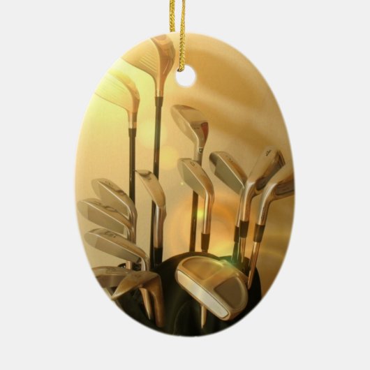 Golf Clubs Ornament (Achterkant)