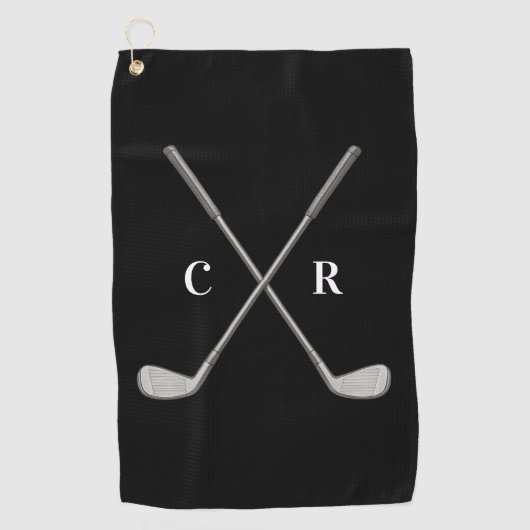 Golf Clubs Personalized Golfhanddoek (Voorkant)