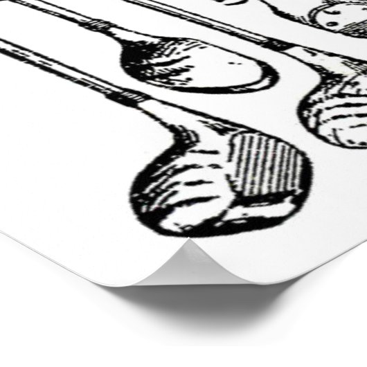 Golf Clubs Poster (Hoek)