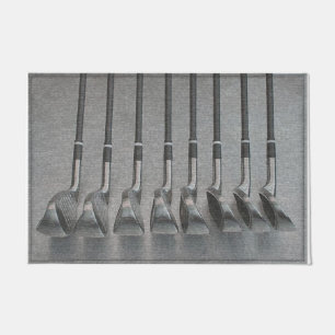 Golf Clubs Rug, Eenvoudige Golfspelers  Deurmat