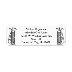 Golf Clubs Sports Golfer Resort Stickers