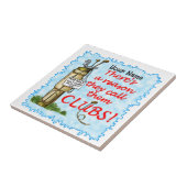 Golf Clubs Tegeltje (Zijkant)