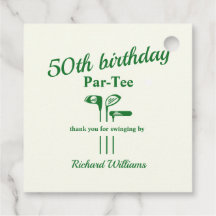 Golf Clubs Themed Par Tee 50th Birthday Party