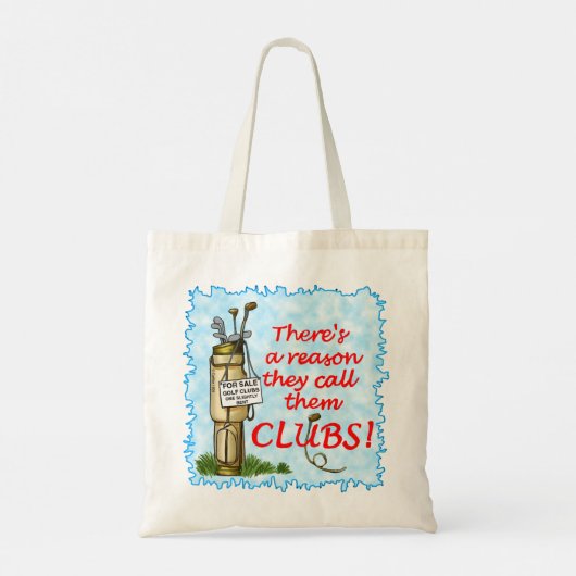 Golf Clubs Tote Bag (Achterkant)