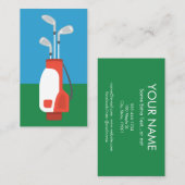 Golf Clubs Visitekaartjes - Rood Groen Blauw (Voorkant / Achterkant)