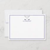 Golf-clusters en bal persoonlijke notitiekaarten (Voorkant)