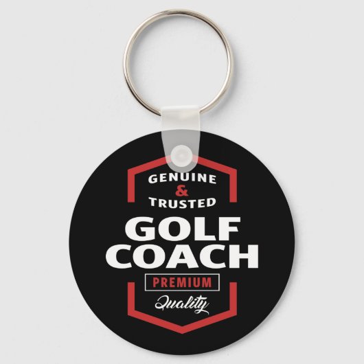 Golf Coach | Cadeauideeën Sleutelhanger (Voorkant)