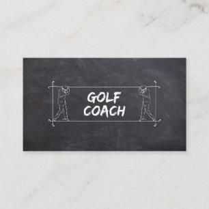 Golf Coach Docent Lessen Instructeur Instructie  Visitekaartje