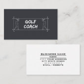 Golf Coach Docent Lessen Instructie Instructeur Visitekaartje (Voorkant / Achterkant)