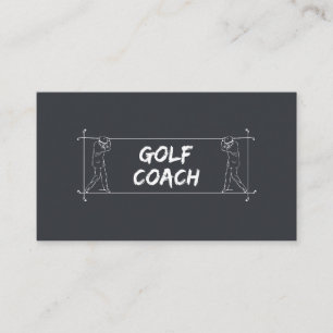 Golf Coach Docent Lessen Instructie Instructeur  Visitekaartje