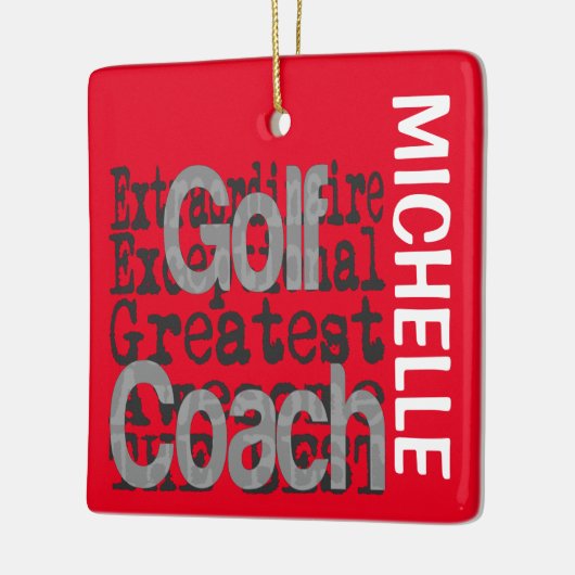 Golf Coach Extraordinaire CUSTOM Keramisch Ornament (Links)