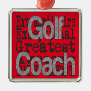 Golf Coach Extraordinaire Metalen Ornament