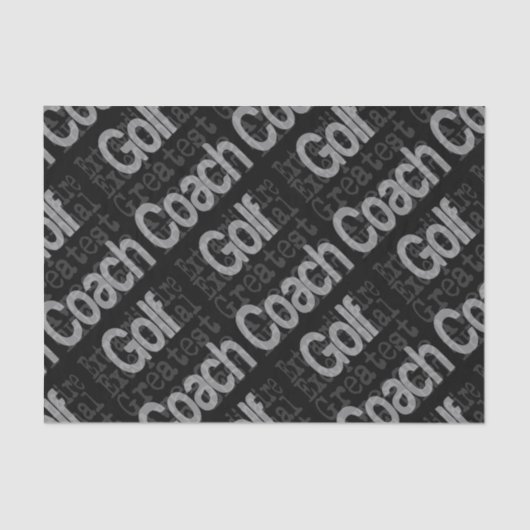 Golf Coach Extraordinaire Tissuepapier (Voorkant)