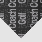 Golf Coach Extraordinaire Tissuepapier (Detail)