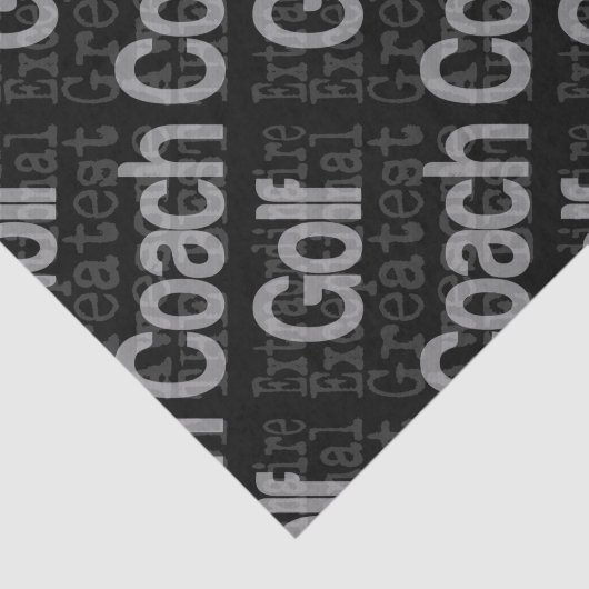 Golf Coach Extraordinaire Tissuepapier (Detail)