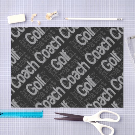 Golf Coach Extraordinaire Tissuepapier (Craft)