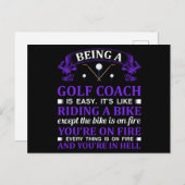 Golf Coach Gift Briefkaart (Voorkant / Achterkant)