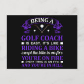 Golf Coach Gift Briefkaart (Voorkant)