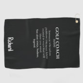Golf Coach Gifts Funny Golfer Trainer Teacher Golfhanddoek (Horizontaal)