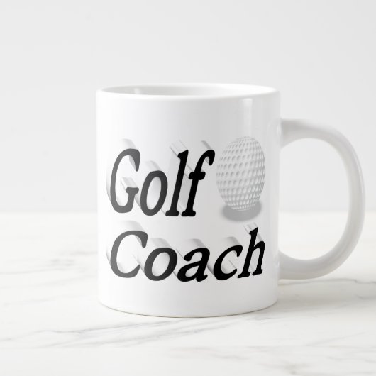Golf Coach halve tekst Giant Coffee Mok (Rechts)